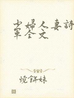 少妇人妻诗雨小军全文