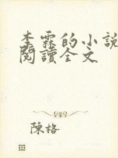 李霖的小说免费阅读全文封面