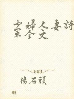 少妇人妻诗雨小军全文
