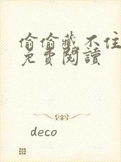 偷偷藏不住小说免费阅读