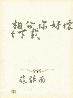 相公你好坏txt下载