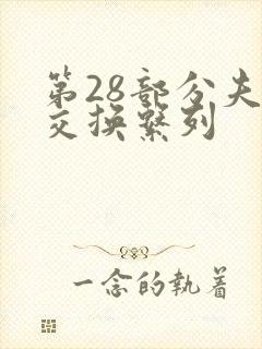 第28部分夫妇交换系列