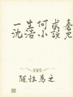 一生何求秦菲雪沈浩小说免费阅读全文