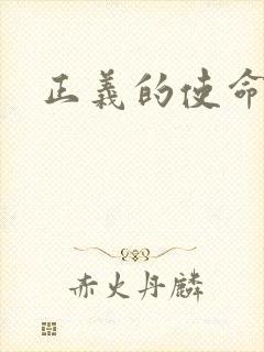 正义的使命封面