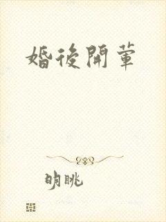 婚后开荤封面