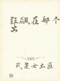 狂飙在哪个台播出