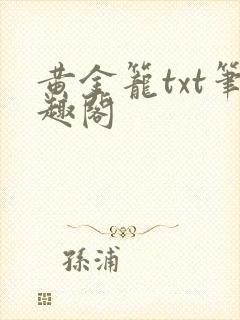 黄金笼txt笔趣阁