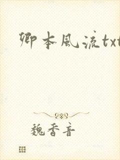 卿本风流txt封面