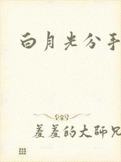 白月光分手日常封面