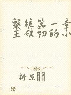 系统第一章给宿主破初的小说