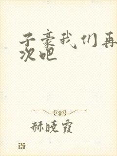 子豪我们再做一次吧