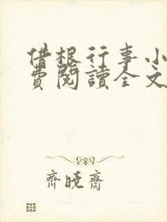 借根行事小说免费阅读全文在线阅笔趣无弹窗