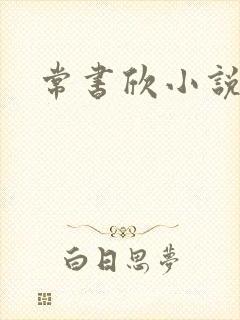 常书欣小说封面