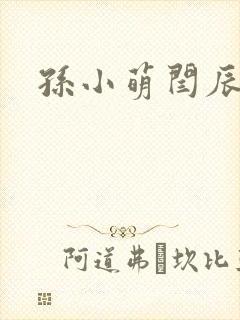 孙小萌闫辰封面