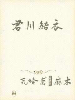 君川结衣封面
