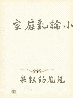 家庭乱论小说