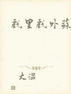 戏里戏外苏玛丽封面