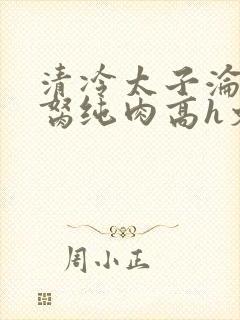 清冷太子沦为禁胬纯肉高h文封面