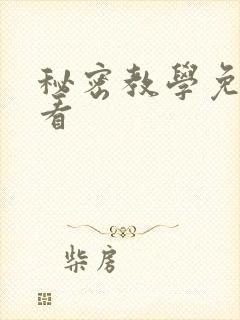 秘密教学免费观看