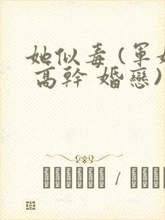 她似毒 (军婚 高干 婚恋)完结