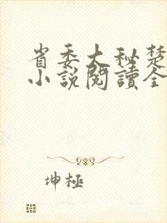 省委大秘楚东恒小说阅读全文