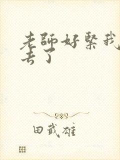 老师好紧我要进去了封面