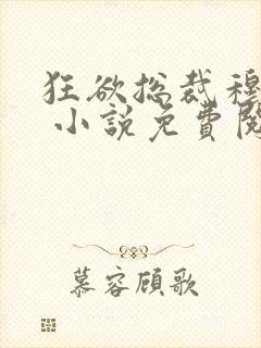 狂欲总裁穆非雪 小说免费阅读