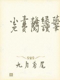 小青梅绿药全文免费阅读笔趣阁封面