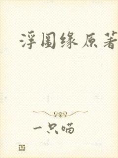 浮图缘原著小说封面