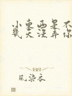 小东西是不是好几天没弄你了封面