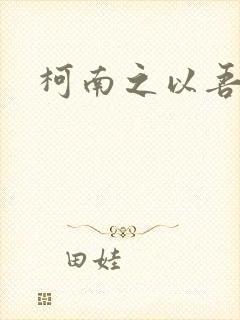 柯南之以吾之名封面