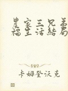 农家三兄弟的幸福生活结局红枫叶封面