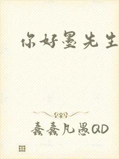 你好墨先生封面