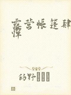 露营帐篷肆无忌惮