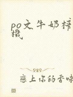 po文牛奶榨汁机