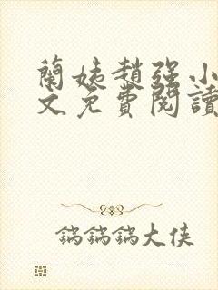 兰姨赵强小说全文免费阅读