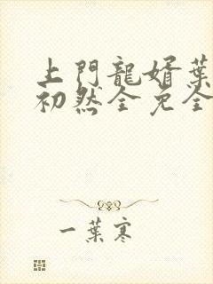 上门龙婿叶辰萧初然全免全集