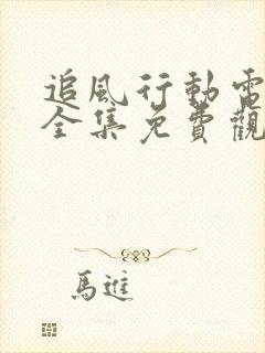 追风行动电视剧全集免费观看