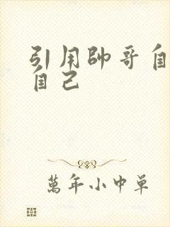 引用帅哥自己玩自己