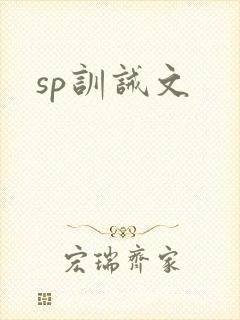 sp训诫文