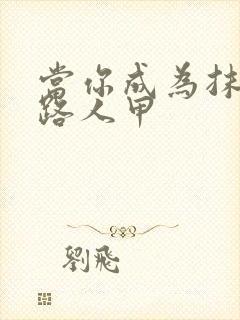 当你成为抹布文路人甲封面