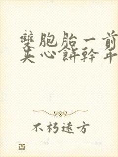 双胞胎一前一后夹心饼干年下