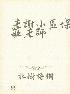 老谢小区保安赵敏老师封面