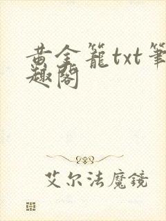 黄金笼txt笔趣阁封面