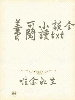 姜可小说全文免费阅读txt封面