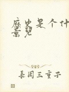 历史是个什么玩意儿