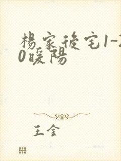 杨家后宅1-20暖阳