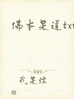 佛本是道txt