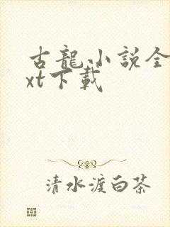 古龙小说全集txt下载