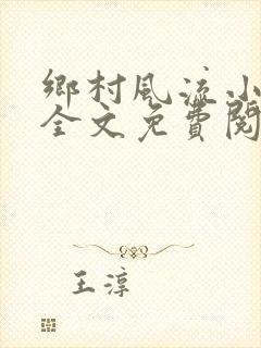 乡村风流小傻子全文免费阅读